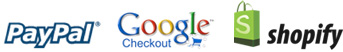 paypal, Google Checkout accepted